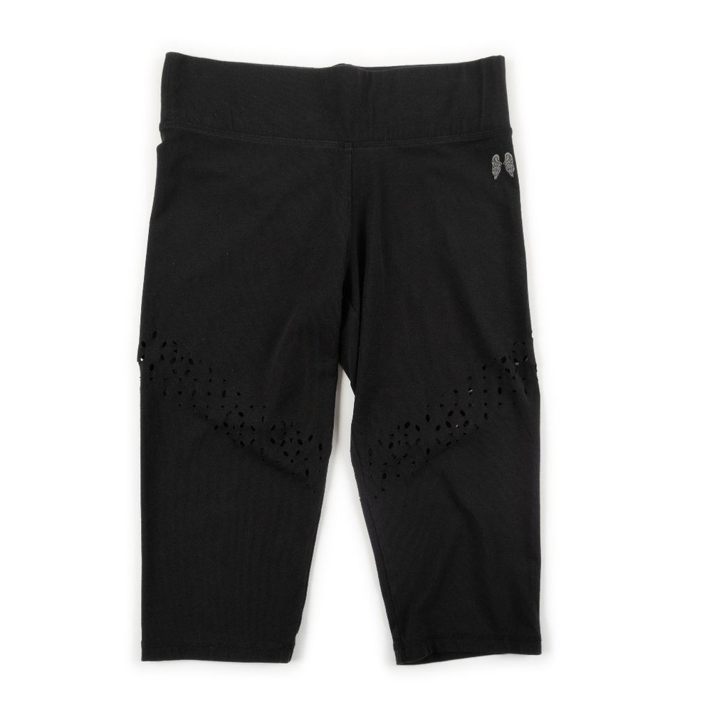VICTORIA'S SECRET black crop leggings w/ eyelet cutouts size M